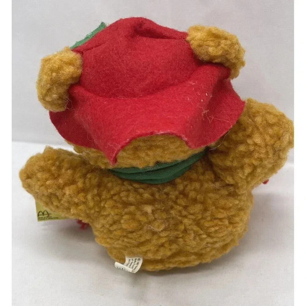 1987 McDonald's Baby Fozzie Bear Muppets Hat Jim Plush Henson Stuffed Animal